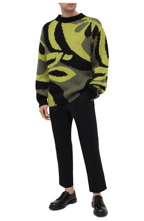 Мужской шерстяной свитер DRIES VAN NOTEN зеленого цвета по цене 79650 руб., арт. 202-21232-1703 | Фото 2 Мужской шерстяной свитер DRIES VAN NOTEN зеленого цвета, арт. 202-21232-1703 | Фото 2
