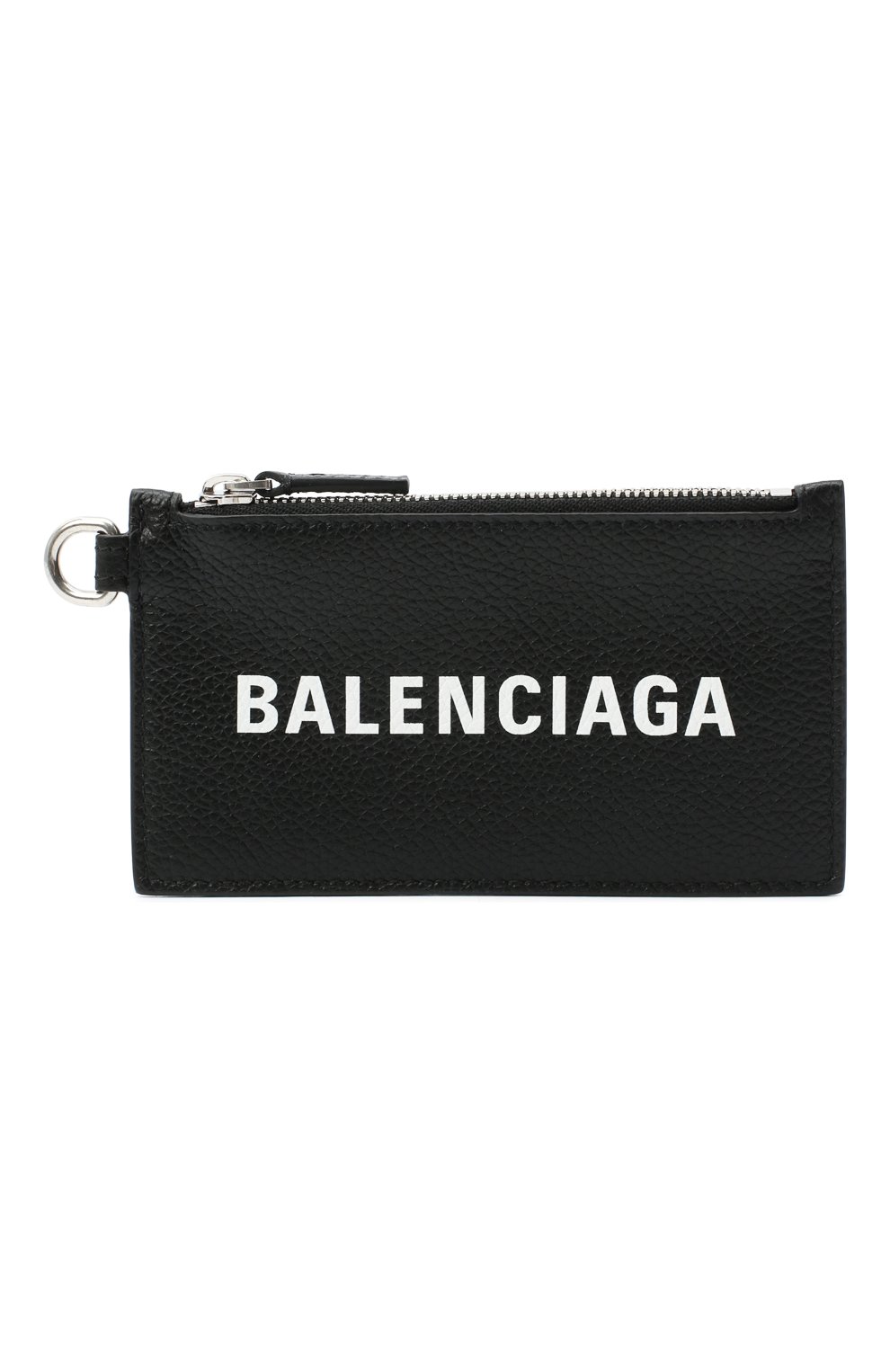Мужской кожаный футляр для кредитных карт BALENCIAGA черного цвета, арт. 594548/1IZI3 | Фото 1