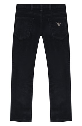 Детские джинсы EMPORIO ARMANI синего цвета по цене 11900 руб., арт. 6H4J06/4N4TZ | Фото 2 Детские джинсы EMPORIO ARMANI синего цвета, арт. 6H4J06/4N4TZ | Фото 2