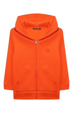 Детский хлопковая толстовка с капюшоном ACNE STUDIOS оранжевого цвета по цене 11900 руб., арт. DI0004 | Фото 1 Детский хлопковая толстовка с капюшоном ACNE STUDIOS оранжевого цвета, арт. DI0004 | Фото 1 (Материал внешний: Хлопок; Рукава: Длинные; Девочки Кросс-КТ: Толстовка-одежда; Кросс-КТ: Спорт)