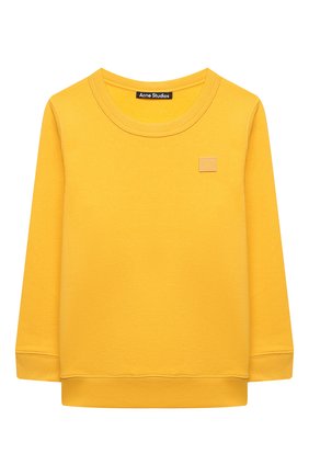 Детский хлопковый свитшот ACNE STUDIOS желтого цвета по цене 8395 руб., арт. 2NN173 | Фото 1 Детский хлопковый свитшот ACNE STUDIOS желтого цвета, арт. 2NN173 | Фото 1 (Рукава: Длинные; Материал внешний: Хлопок; Девочки Кросс-КТ: Толстовка-одежда; Ростовка одежда: 4 года | 104 см, 5 лет | 110 см, 6 лет | 116 см, 8 лет | 128 см)