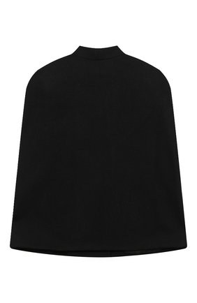 Детское шерстяное пончо BALMAIN черного цвета по цене 62950 руб., арт. 6N2090/ND870/4-10 | Фото 2 Детское шерстяное пончо BALMAIN черного цвета, арт. 6N2090/ND870/4-10 | Фото 2