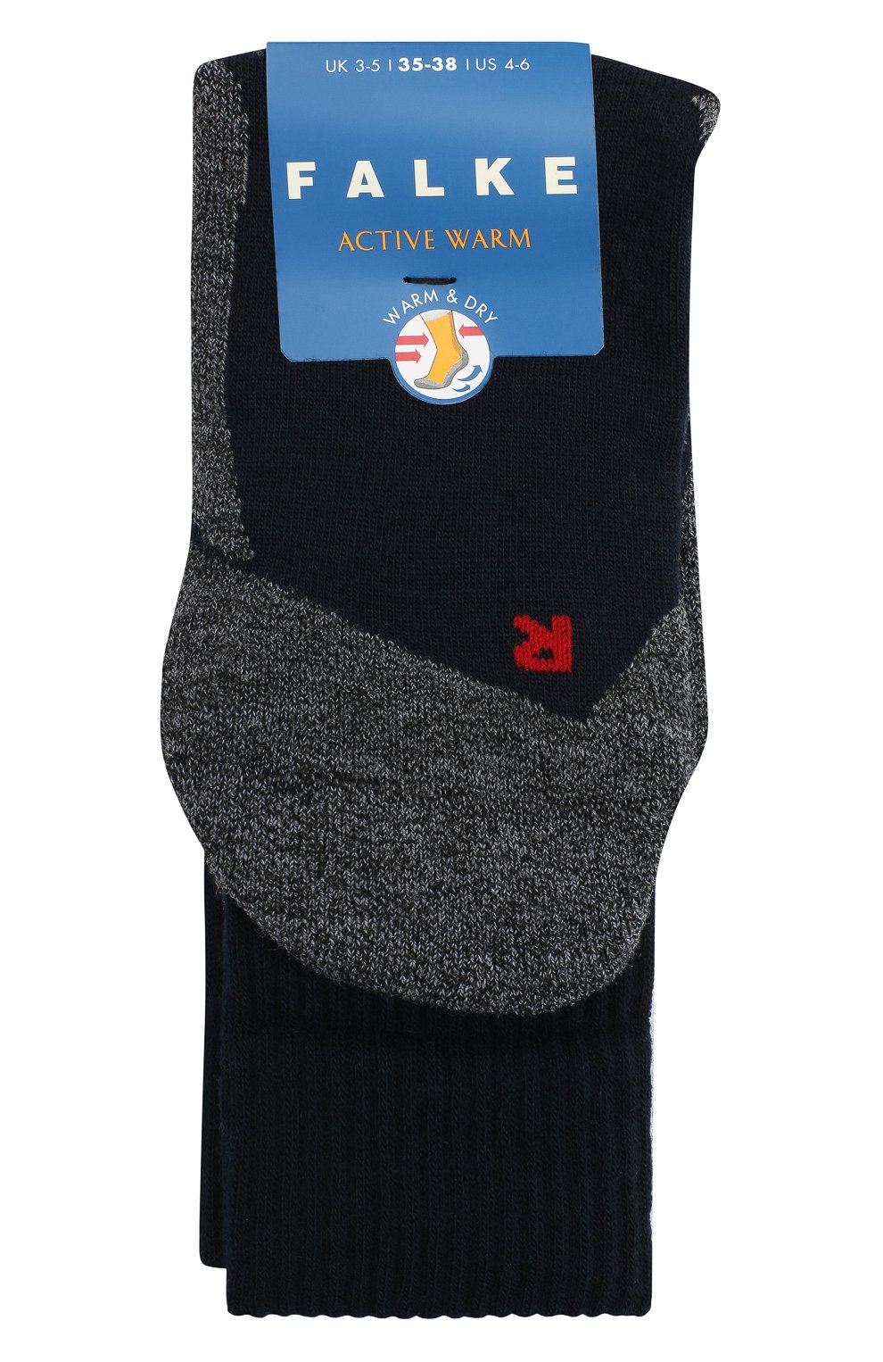 Детские носки FALKE темно-синего цвета, арт. 10450. | Фото 1 (Материал: Текстиль, Пластик, Синтетический материал; Кросс-КТ: Носки)