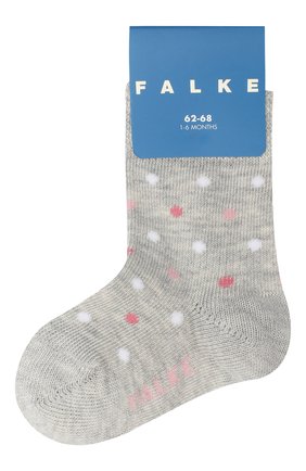 Детские хлопковые носки FALKE серого цвета по цене 1070 руб., арт. 12090. | Фото 1 Детские хлопковые носки FALKE серого цвета, арт. 12090. | Фото 1