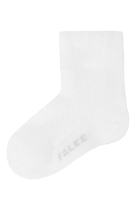 Детские хлопковые носки FALKE белого цвета, арт. 12120. | Фото 1 (Материал: Хлопок, Текстиль)