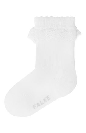 Детские хлопковые носки FALKE белого цвета, арт. 12121. | Фото 1 (Материал: Текстиль, Хлопок)