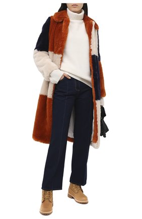 Женские кожаные ботинки jc x timberland JIMMY CHOO бежевого цвета по цене 58100 руб., арт. JC X TIMBERLAND/F/TNGI | Фото 2 Женские кожаные ботинки jc x timberland JIMMY CHOO бежевого цвета, арт. JC X TIMBERLAND/F/TNGI | Фото 2