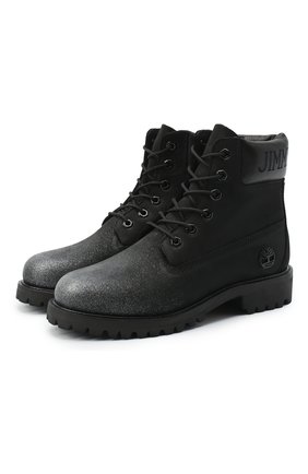Женские кожаные ботинки jc x timberland JIMMY CHOO черного цвета по цене 58100 руб., арт. JC X TIMBERLAND/F/TNGI | Фото 1 Женские кожаные ботинки jc x timberland JIMMY CHOO черного цвета, арт. JC X TIMBERLAND/F/TNGI | Фото 1