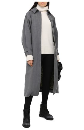 Женские кожаные ботинки jc x timberland JIMMY CHOO черного цвета по цене 58100 руб., арт. JC X TIMBERLAND/F/TNGI | Фото 2 Женские кожаные ботинки jc x timberland JIMMY CHOO черного цвета, арт. JC X TIMBERLAND/F/TNGI | Фото 2