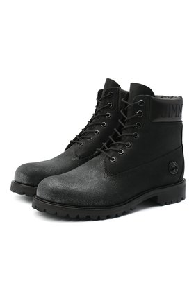Мужские кожаные ботинки jc x timberland JIMMY CHOO черного цвета по цене 58100 руб., арт. JC X TIMBERLAND/M/TNGI | Фото 1 Мужские кожаные ботинки jc x timberland JIMMY CHOO черного цвета, арт. JC X TIMBERLAND/M/TNGI | Фото 1
