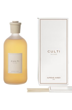 Диффузор stile classic supreme amber (1000ml) CULTI MILANO бесцветного цвета по цене 18830 руб., арт. 8050534796643 | Фото 2 Диффузор stile classic supreme amber (1000ml) CULTI MILANO бесцветного цвета, арт. 8050534796643 | Фото 2 (Ограничения доставки: flammable)