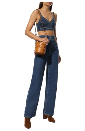 Женские замшевые ботильоны lou SAINT LAURENT коричневого цвета по цене 69400 руб., арт. 632419/1NX00 | Фото 2 Женские замшевые ботильоны lou SAINT LAURENT коричневого цвета, арт. 632419/1NX00 | Фото 2 (Материал внутренний: Натуральная кожа; Подошва: Плоская; Каблук тип: Устойчивый; Каблук высота: Высокий; Материал внешний: Замша)