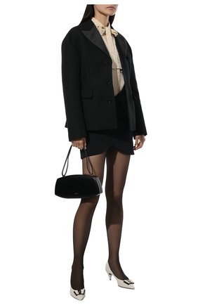 Женская кожаные туфли anais SAINT LAURENT белого цвета по цене 59950 руб., арт. 630886/1ZJ10 | Фото 2 Женская кожаные туфли anais SAINT LAURENT белого цвета, арт. 630886/1ZJ10 | Фото 2