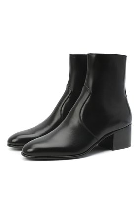 Женские кожаные ботильоны james SAINT LAURENT черного цвета по цене 95750 руб., арт. 632502/1YU00 | Фото 1 Женские кожаные ботильоны james SAINT LAURENT черного цвета, арт. 632502/1YU00 | Фото 1 (Материал внутренний: Натуральная кожа; Подошва: Плоская; Каблук тип: Устойчивый; Каблук высота: Низкий)