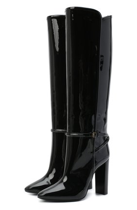 Женские кожаные сапоги 76 SAINT LAURENT черного цвета по цене 144000 руб., арт. 633727/1TV00 | Фото 1 Женские кожаные сапоги 76 SAINT LAURENT черного цвета, арт. 633727/1TV00 | Фото 1