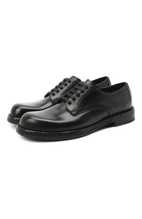 Мужской кожаные дерби DOLCE & GABBANA черного цвета по цене 69850 руб., арт. A10638/AW765 | Фото 1 Мужской кожаные дерби DOLCE & GABBANA черного цвета, арт. A10638/AW765 | Фото 1