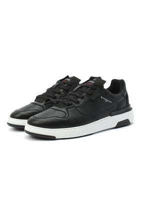 Мужские кожаные кеды wing GIVENCHY черного цвета по цене 36950 руб., арт. BH002KH0KP | Фото 1 Мужские кожаные кеды wing GIVENCHY черного цвета, арт. BH002KH0KP | Фото 1 (Материал внутренний: Натуральная кожа, Текстиль; Подошва: Массивная)