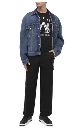 Мужские кожаные кеды wing GIVENCHY черного цвета по цене 36950 руб., арт. BH002KH0KP | Фото 2 Мужские кожаные кеды wing GIVENCHY черного цвета, арт. BH002KH0KP | Фото 2 (Материал внутренний: Натуральная кожа, Текстиль; Подошва: Массивная)