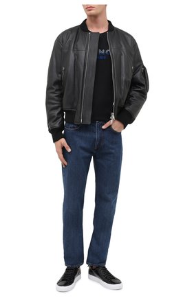 Мужские кожаные кеды urban street GIVENCHY черного цвета по цене 57250 руб., арт. BH0002H0MP | Фото 2 Мужские кожаные кеды urban street GIVENCHY черного цвета, арт. BH0002H0MP | Фото 2