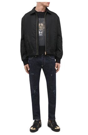 Мужские кожаные кеды frankie steel GIUSEPPE ZANOTTI DESIGN черного цвета по цене 66600 руб., арт. RU00027/001 | Фото 2 Мужские кожаные кеды frankie steel GIUSEPPE ZANOTTI DESIGN черного цвета, арт. RU00027/001 | Фото 2