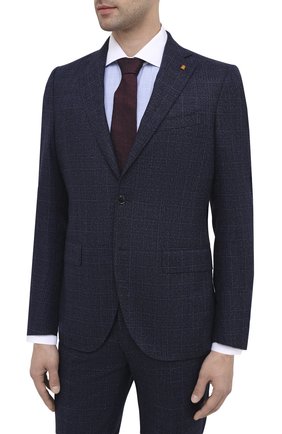 Мужской шерстяной костюм SARTORIA LATORRE синего цвета по цене 92050 руб., арт. A6I7EF Q81367 | Фото 2 Мужской шерстяной костюм SARTORIA LATORRE синего цвета, арт. A6I7EF Q81367 | Фото 2