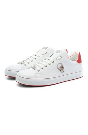Мужские кожаные кеды PHILIPP PLEIN белого цвета по цене 55855 руб., арт. F20S MSC2816 PLE045N | Фото 1 Мужские кожаные кеды PHILIPP PLEIN белого цвета, арт. F20S MSC2816 PLE045N | Фото 1