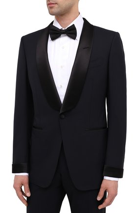 Мужской шерстяной смокинг TOM FORD темно-синего цвета по цене 343000 руб., арт. Q22R13/21Y74V | Фото 2 Мужской шерстяной смокинг TOM FORD темно-синего цвета, арт. Q22R13/21Y74V | Фото 2