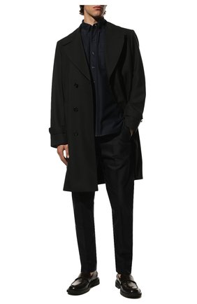 Мужской хлопковые брюки TOM FORD темно-синего цвета по цене 62700 руб., арт. BV141/TFP224 | Фото 2 Мужской хлопковые брюки TOM FORD темно-синего цвета, арт. BV141/TFP224 | Фото 2