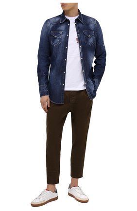 Мужской хлопковые брюки DSQUARED2 хаки цвета по цене 47200 руб., арт. S74KB0461/S39021 | Фото 2 Мужской хлопковые брюки DSQUARED2 хаки цвета, арт. S74KB0461/S39021 | Фото 2