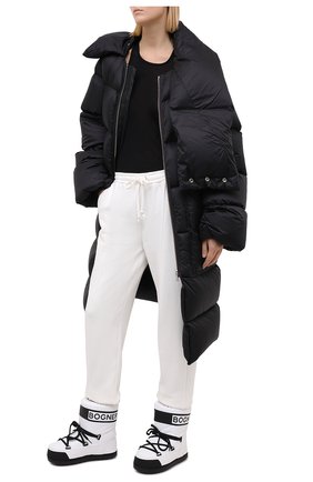 Женские сапоги BOGNER черно-белого цвета по цене 25750 руб., арт. 303-1524/TR0IS VALLEES 21 | Фото 2 Женские сапоги BOGNER черно-белого цвета, арт. 303-1524/TR0IS VALLEES 21 | Фото 2