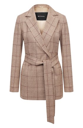 Женский шерстяной жакет KITON бежевого цвета по цене 307000 руб., арт. D50519K05T13 | Фото 1 Женский шерстяной жакет KITON бежевого цвета, арт. D50519K05T13 | Фото 1