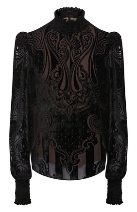 Женская блузка из вискозы BALMAIN черного цвета по цене 194500 руб., арт. UF12682/V121 | Фото 1 Женская блузка из вискозы BALMAIN черного цвета, арт. UF12682/V121 | Фото 1