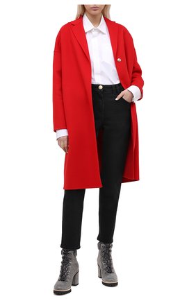 Женские кожаные ботильоны LE SILLA темно-серого цвета по цене 124500 руб., арт. 7498M080M1MMBUR | Фото 2 Женские кожаные ботильоны LE SILLA темно-серого цвета, арт. 7498M080M1MMBUR | Фото 2