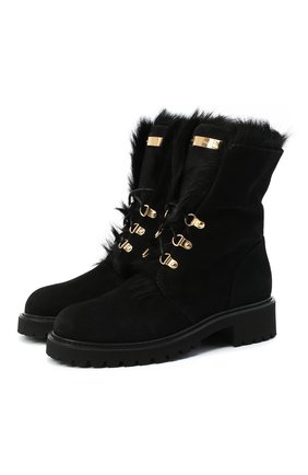 Женские замшевые ботинки phillis GIUSEPPE ZANOTTI DESIGN черного цвета по цене 79950 руб., арт. I070009/001 | Фото 1 Женские замшевые ботинки phillis GIUSEPPE ZANOTTI DESIGN черного цвета, арт. I070009/001 | Фото 1