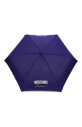 Женский складной зонт MOSCHINO синего цвета по цене 7390 руб., арт. 8014-SUPERMINI | Фото 1 Женский складной зонт MOSCHINO синего цвета, арт. 8014-SUPERMINI | Фото 1