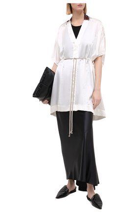 Женское платье из вискозы RICK OWENS белого цвета по цене 95050 руб., арт. RP20F2563/KL | Фото 2 Женское платье из вискозы RICK OWENS белого цвета, арт. RP20F2563/KL | Фото 2