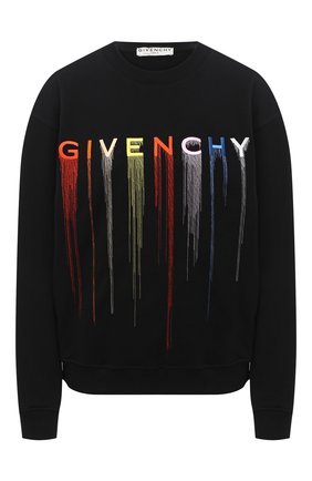 Женская хлопковый свитшот GIVENCHY черного цвета по цене 56050 руб., арт. BWJ0193Z3R | Фото 1 Женская хлопковый свитшот GIVENCHY черного цвета, арт. BWJ0193Z3R | Фото 1