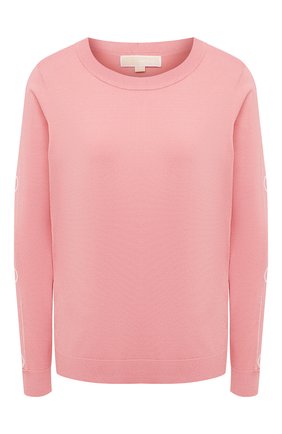 Женский пуловер MICHAEL MICHAEL KORS розового цвета по цене 20900 руб., арт. MU06PC0BVC | Фото 1 Женский пуловер MICHAEL MICHAEL KORS розового цвета, арт. MU06PC0BVC | Фото 1