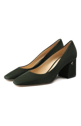 Женская замшевые туфли dianne 65 JIMMY CHOO темно-зеленого цвета по цене 46150 руб., арт. DIANNE 65/SUE | Фото 1 Женская замшевые туфли dianne 65 JIMMY CHOO темно-зеленого цвета, арт. DIANNE 65/SUE | Фото 1
