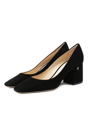 Женская замшевые туфли dianne 65 JIMMY CHOO черного цвета по цене 46150 руб., арт. DIANNE 65/SUE | Фото 1 Женская замшевые туфли dianne 65 JIMMY CHOO черного цвета, арт. DIANNE 65/SUE | Фото 1