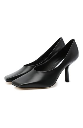 Женская кожаные туфли marcela 85 JIMMY CHOO черного цвета по цене 59950 руб., арт. MARCELA 85/KID | Фото 1 Женская кожаные туфли marcela 85 JIMMY CHOO черного цвета, арт. MARCELA 85/KID | Фото 1