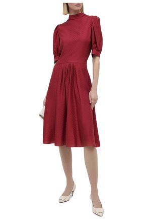 Женское шелковое платье GIORGIO ARMANI красного цвета по цене 194000 руб., арт. 0WHVA06D/T01V0 | Фото 2 Женское шелковое платье GIORGIO ARMANI красного цвета, арт. 0WHVA06D/T01V0 | Фото 2