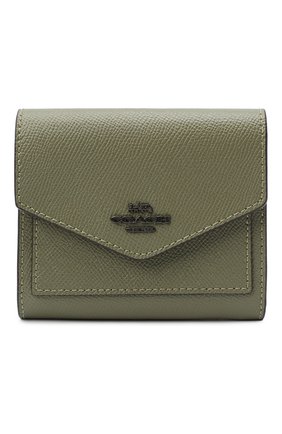 Женские кожаное портмоне COACH хаки цвета по цене 8740 руб., арт. 58298 | Фото 1 Женские кожаное портмоне COACH хаки цвета, арт. 58298 | Фото 1