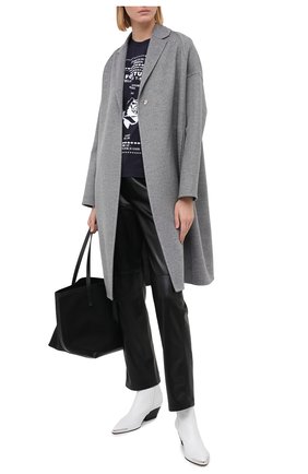 Женское шерстяное пальто STELLA MCCARTNEY серого цвета по цене 146500 руб., арт. 573928/SPB05 | Фото 2 Женское шерстяное пальто STELLA MCCARTNEY серого цвета, арт. 573928/SPB05 | Фото 2