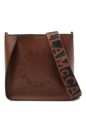 Женская сумка stella logo mini STELLA MCCARTNEY коричневого цвета по цене 58800 руб., арт. 700073/W8542 | Фото 1 Женская сумка stella logo mini STELLA MCCARTNEY коричневого цвета, арт. 700073/W8542 | Фото 1