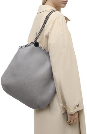 Женский сумка-тоут falabella STELLA MCCARTNEY светло-серого цвета по цене 66050 руб., арт. 700112/W8719 | Фото 2 Женский сумка-тоут falabella STELLA MCCARTNEY светло-серого цвета, арт. 700112/W8719 | Фото 2