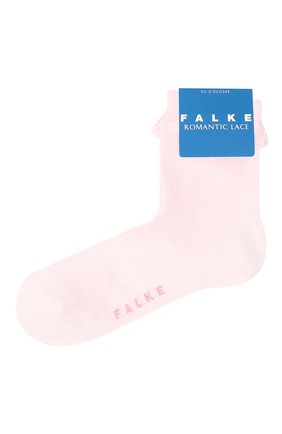Детские хлопковые носки FALKE светло-розового цвета, арт. 12141. | Фото 1 (Материал: Текстиль, Хлопок; Региональные ограничения белый список (Axapta Mercury): RU; Кросс-КТ: Носки)