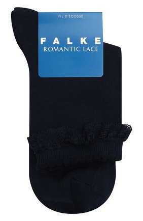 Детские хлопковые носки FALKE темно-синего цвета, арт. 12141. | Фото 1 (Материал: Текстиль, Хлопок; Региональные ограничения белый список (Axapta Mercury): RU; Кросс-КТ: Носки)