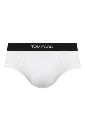 Мужские хлопковые брифы TOM FORD белого цвета по цене 4995 руб., арт. T4LC11040 | Фото 1 Мужские хлопковые брифы TOM FORD белого цвета, арт. T4LC11040 | Фото 1