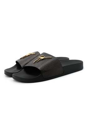 Мужские кожаные шлепанцы brett GIUSEPPE ZANOTTI DESIGN черного цвета по цене 26300 руб., арт. RM90068/027 | Фото 1 Мужские кожаные шлепанцы brett GIUSEPPE ZANOTTI DESIGN черного цвета, арт. RM90068/027 | Фото 1